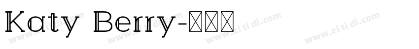 Katy Berry字体转换